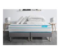 Pack BODYZONE+ 160x200 Ressorts ensachés, visco 5 zones Ultra épaisseur + Couette + 2 oreillers G
