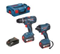 Pack BOSCH 06019G5107 Perceuse-visseuse GSR 18V-28 + Visseuse à chocs GDR 18V-160 + 2 batteries 4.0Ah