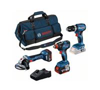 Bosch Bosch Combo Kit 3 outils Kit professionnel 18V (GSB,GDXGWS,2x5.0Ah) Quantité:1