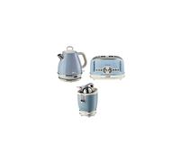 pack ariete bouilloire 1l grillepain 4 fentes presseagrumes électrique bleu rétro Bleu