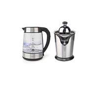 pack bouilloire électrique 1.7l presseagrumes en acier