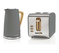Pack bouilloire electrique soft touch acier 1. 7l + grille pain 2 fentes gris Gris G