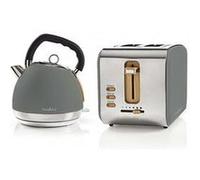 Pack bouilloire electrique soft touch acier 1. 8l + grille pain 2 fentes gris Gris G