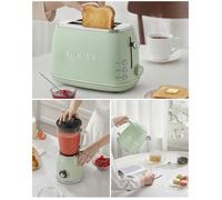 Pack bouilloire, grille-pain et blender - HKOENIG - Retro Vintage - Vert pastel - 1000 W - Bol 1,5 L