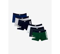 Pack boxer Lacoste Sport Stretch bleu vert blanc (6 unités) - XS