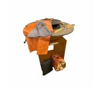 PACK BRASERO CORTEN + HOUSSE + KIT ACCESSOIRES + GANTS + TABLIER +SAC A BUCHE