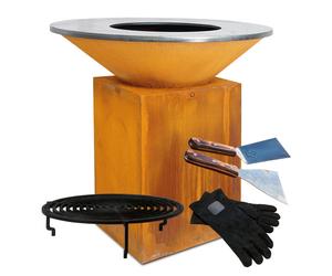 Pack Brasero Plancha OFYR Classic Corten 100 + Box Anniversaire 10 ans