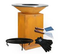 Pack Brasero Plancha OFYR Classic Corten 85 + Box Anniversaire 10 ans