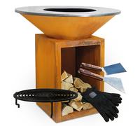 Pack Brasero Plancha OFYR Classic Storage Corten 100 + Box Anniversaire 10 ans