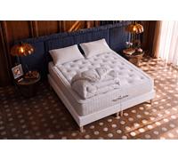 Pack Buckingham 160 x 200 cm double sommier 80x200 cm + 2 oreillers de mmoire de forme 60x40 cm + 1 couette 250 grammes 260x240 cm - 30cm - Mmoire de forme - Moelleux - Sommier Tapissier Blanc - Avec