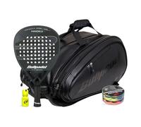 Pack Bullpadel Hack 03 Cmf Sac De Padel Avant Leather 2 Tambor Dry Grip