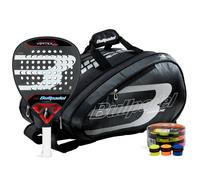Pack Bullpadel Vertex 04 Comfort, Padelbag Bullpadel Avant S Et Bucket 24 Overgrips