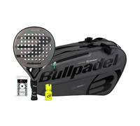 Pack Bullpdel Game Ctr Gris Sac De Padel Gris Dry Grip