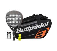 Pack Bullpdel Game Pwr Gris Sac De Padel Noir Orange Dry Grip