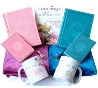 Pack Cadeau De Luxe pour Couple (Livre sur le mariage, 2 Corans, 2 Citadelles, 2 Mugs, 2 Tapis et 2 Parfums)