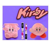 Pack Cadeau KIRBY ( PELUCHE + SAC RANGEMENT + MONTRE LCD ) Kirby Nintendo