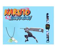 Pack Cadeau NARUTO KAKASHI HATAKE ( FIGURINE + MONTRE LCD + COLLIER )