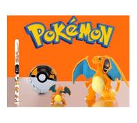 Pack Cadeau Pokémon DRACAUFEU ( PELUCHE + JOUET + MONTRE LCD )