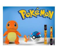Pack Cadeau Pokémon SALAMECHE ( PELUCHE + JOUET + MONTRE LCD )