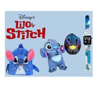 Pack Cadeau STITCH LILO ET STITCH ( PELUCHE QUI RESPIRE + SAC PELUCHE + MONTRE AWA )