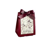 Pack cadeaux de fête, 10 Or 20 pcs Multicolor Wedding And Birthday Party Favor Candy Box With Ribbon Packaging(Red,1 count (Pack of 1))