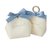 Pack cadeaux de fête, 20 pcs Multicolor Wedding Candy Box Favors For Guests Birthday Party(Blue)