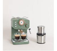 Pack expresso THERA RETRO Cafetière expresso + MILL PRO Moulin à café et à épices - Vert militaire Vert G
