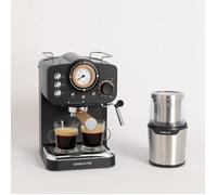 Pack cafetière expresso THERA RETRO + moulin MILL PRO - Create - 20 bars - Multicolore