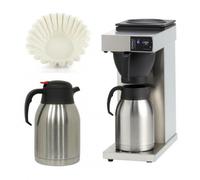 Pack Cafetière filtre Pro Animo Excelso T + 2 thermos + 250 filtres