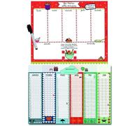 Pack Calendrier Anniversaires pérpétuel + Semainier aimanté Menu de la semaine à remplir pour la famille