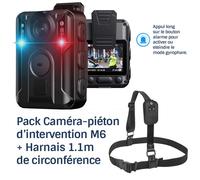 Pack Caméra-piéton d'intervention GPS professionnel HD 2160P 128Go IR détection visage