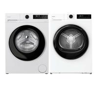 PACK CANDY Lave-linge Hublot 9kg 1400trs/min + Sèche-linge Pompe à chaleur 8kg