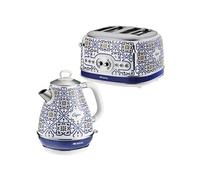 PACK Capri Bouilloire 1.7L + Grille-pain 4 fentes Design Rétro