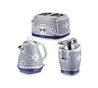 PACK Capri Bouilloire 1.7L + Grille-pain 4 fentes + Presse-agrumes 85W Design Rétro