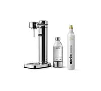 Machine à soda et eau gazeuse AARKE Pack Carbonator 3 Inox + CO2 argent G