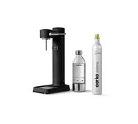 Aarke Appareil à gazéifier – Noir mat – bouteille PET 0,65 L recyclable et cartouche CO₂