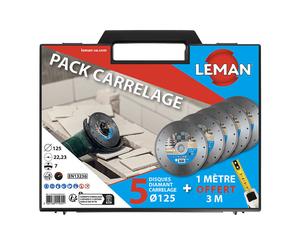 Pack carrelage LEMAN PACKCARRELAGE - 5 disques diamant + 1 mètre offert