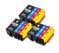 Pack Cartouches 912XL, Compatible avec HP, OfficeJet 8010 | 8012 8013 8014 8015 8017 8018 8020 8022 8023 8024 8025 8026 8028 8035 e Series, 4 pièces(C)