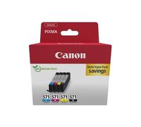 Pack cartouches d'encre Canon 0386C009 4 pièces CLI-571 Original Noir,Cyan,Magenta,Jaune