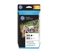 Pack cartouches d'encre HP 303 + Papier photo - Noir et couleurs