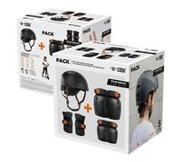 Pack Casque avec Kit de protection pour enfants Casr Classic Helmet Noir