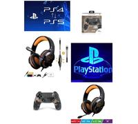 PACK Casque SPIRIT OF GAMER PRO-H3 PlayStation PS4-PS5 Edition + Manette PS4 Playstation NIGHT OP GOLD Bluetooth