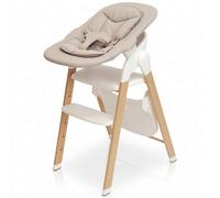 Pack Chaise Haute Et Transat Évolutif Shady Grey Blanc TU