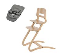 Pack Chaise haute Leander Louie Chêne + Transat Gris