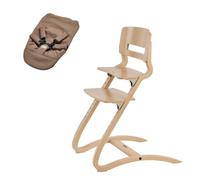 Pack Chaise haute Leander Louie Chêne + Transat Mocca