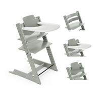 Stokke - Pack Chaise haute Tripp Trapp Hêtre + Baby Set + tablette - Glacier Green
