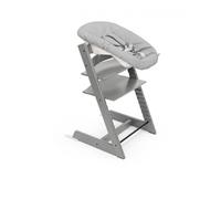 Pack chaise haute Tripp Trapp Hêtre Storm Grey + Newborn Set Gris