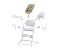 Pack Chaise Lemo 4 En 1 (Chaise + Transat + Babyset + Plateau Repas) - All White - Cybex Gold