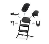 Pack Chaise Lemo 4 En 1 (Chaise + Transat + Babyset + Plateau Repas) - Stunning Black - Cybex Gold