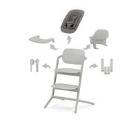 Pack Chaise Lemo 4 En 1 (Chaise + Transat + Babyset + Plateau Repas) - Suede Grey - Cybex Gold